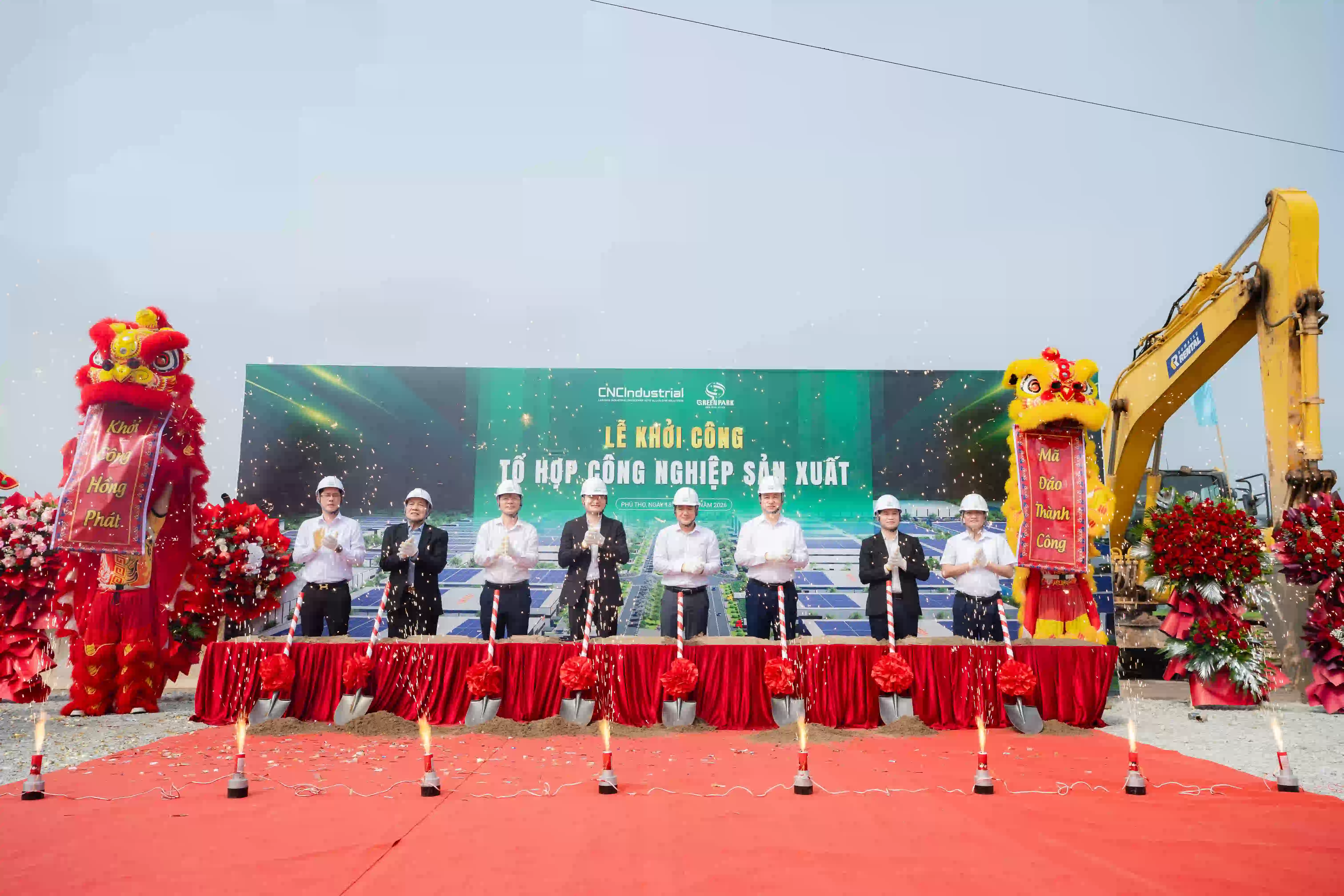 Lễ khởi công Tổ hợp công nghiệp sản xuất gồm 6 công trình nhà máy, dự kiến hoàn thành trước 31/12/2026