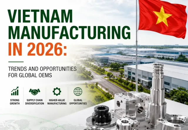Explore Vietnam manufacturing in 2026 - key trends, opportunities, growth sectors, and what global OEMs should consider when sourcing locally.